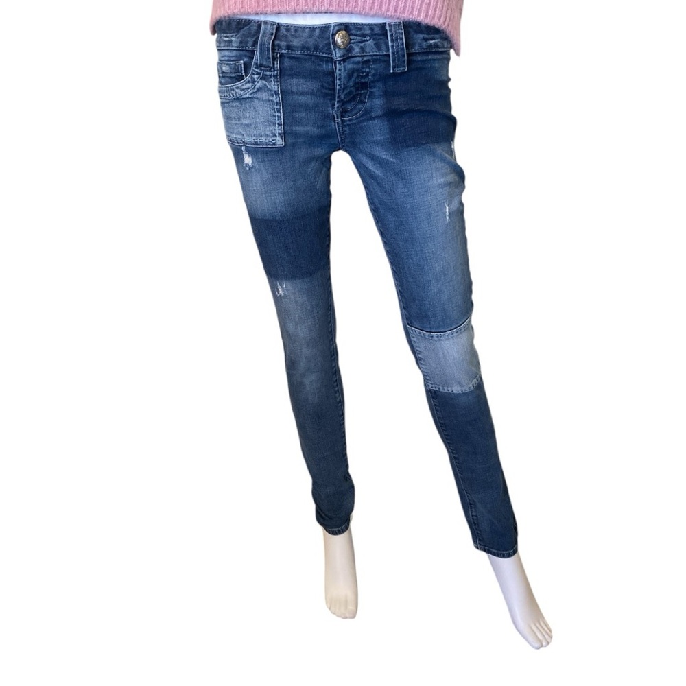 Guess Daredevil Skinny Leg Patchwork Jeans